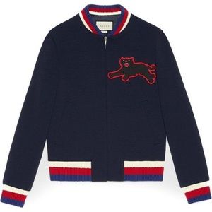 Gucci panther bomber jacket fall winter 2016 size 50